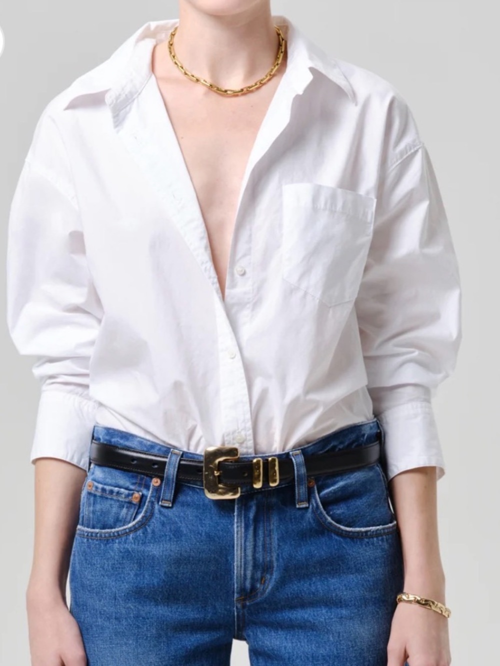 Citizens of Humanity Thea Boyfriend Poplin Shirt